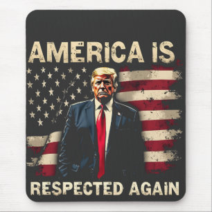 Tapis De Souris L'Amérique est de nouveau respectée Trump USA 4 ju