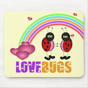 Tapis De Souris L'amour branche la Saint-Valentin sur table d'éco