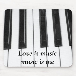 Tapis De Souris L'amour c'est la musique_ Mousepad