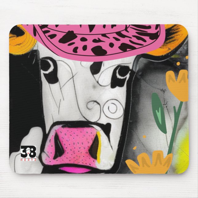 Tapis De Souris L'amour de la vache (Devant)