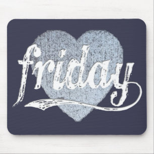 Tapis De Souris L'Amour du Vendredi à Chalk