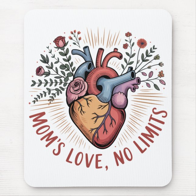Tapis De Souris L'amour d'une maman, sans limites (Devant)