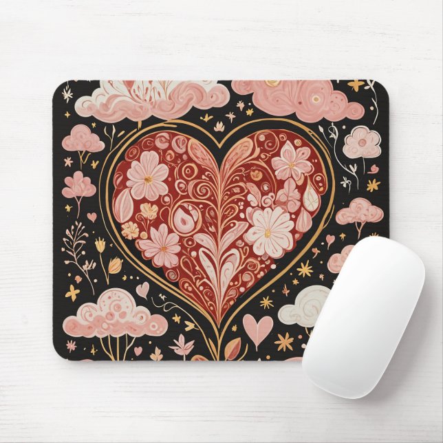 Tapis De Souris L'amour est dans l'air (Avec souris)