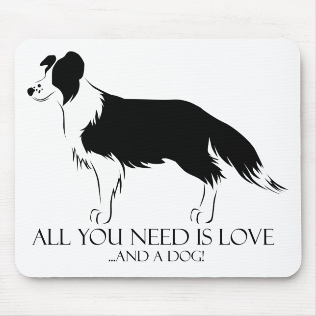 Tapis De Souris L'Amour Et Un Chien (Devant)