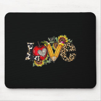 Tapis De Souris L'Amour Inspirer Leopard Tournesol Enseignant Reto