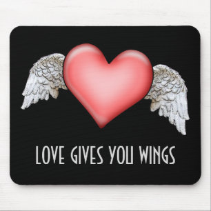 Tapis De Souris L'amour vous donne des ailes
