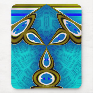 Tapis De Souris Lampe bleue Mousepad de lapin
