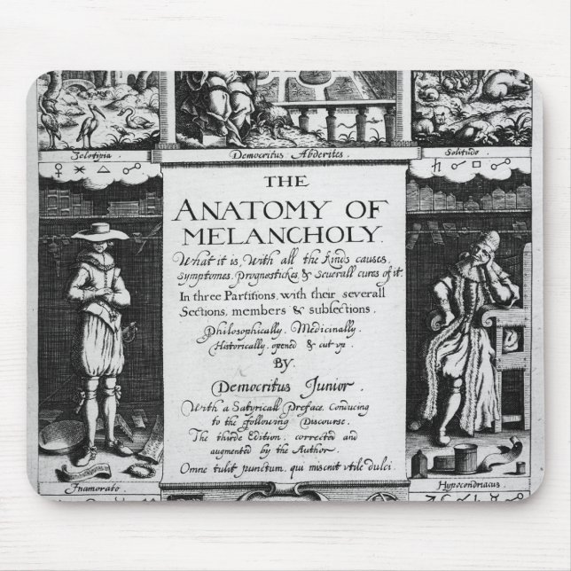 Tapis De Souris L'anatomie de la mélancolie (Devant)