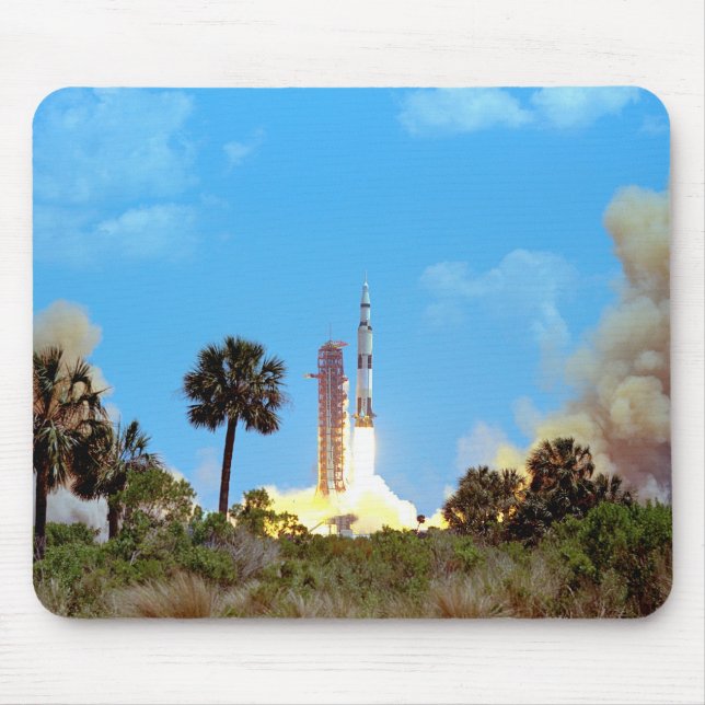 Tapis De Souris Lancement de la fusée Saturn V de la NASA Apollo 1 (Devant)