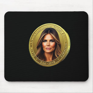 Tapis De Souris Lancement de la monnaie Trump et Melania Meme Coin