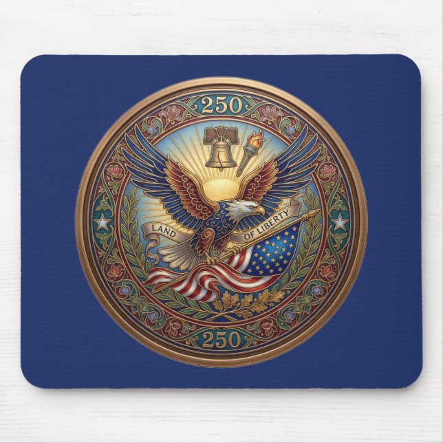 Tapis de souris "Land of Liberty Eagle 250" (Devant)