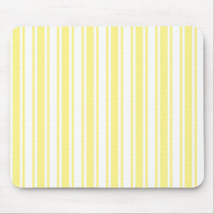 Tapis De Souris Landes de bonbons jaune et blanc citron