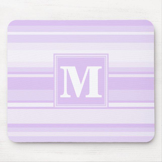 Tapis De Souris Landes lilas monogrammes (Devant)
