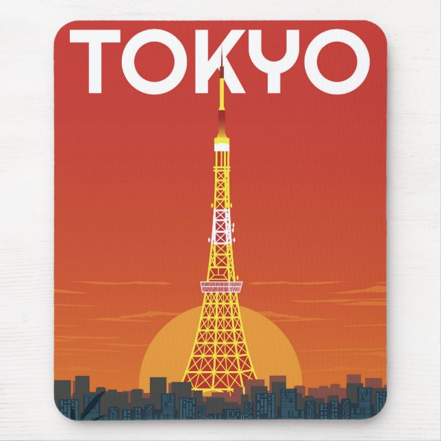 Tapis De Souris Landmark de Tokyo (Devant)