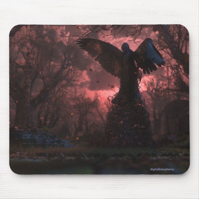 Tapis De Souris L'ange noir Mousepad (Devant)