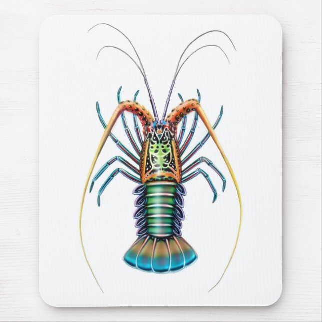 Tapis De Souris Langouste psychédélique Mousepad (Devant)