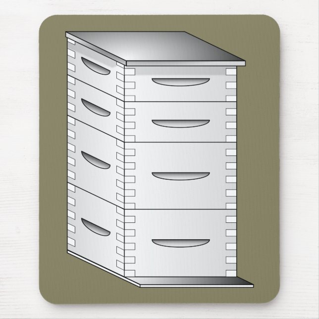 Tapis De Souris Langstroth Beehive (Devant)