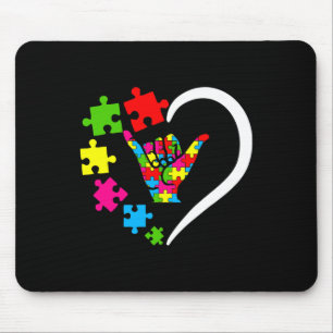 Tapis De Souris Langue des signes ASL Amour Sensibilisation sur l'