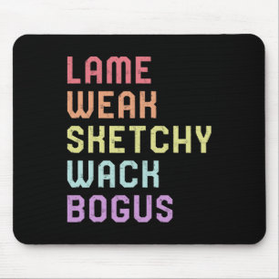 Tapis De Souris Langue des signes Lame Faible ASL Slang Tee Sourde