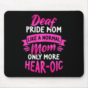 Tapis De Souris Langue des signes Sensibilisation des Sourds ASL e