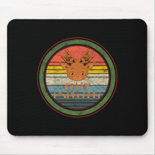 Tapis De Souris Langue des signes Sourds Reindeds de Noël Sourds A