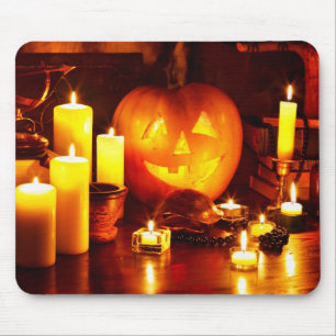 Tapis De Souris lanterne citrouille d'Halloween