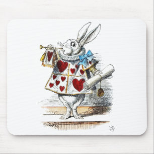 Tapis De Souris Lapin Blanc Alice au Pays des Merveilles Lapin de 