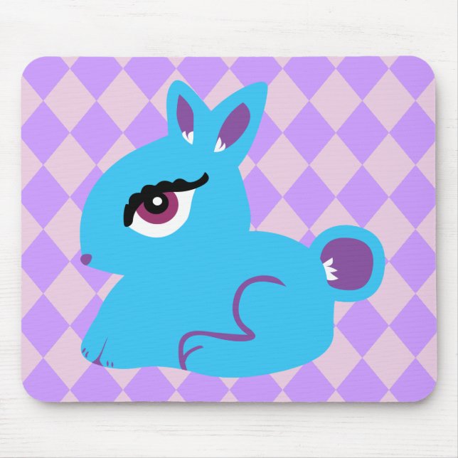Tapis De Souris Lapin bleu (Devant)