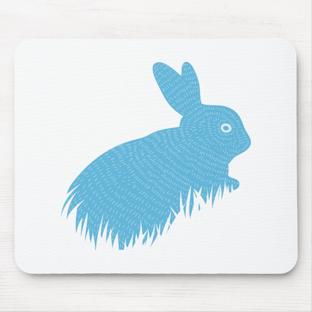 Tapis De Souris Lapin bleu (Devant)