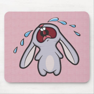 Tapis De Souris Lapin braillant pleurant triste du lapin  