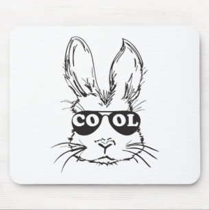 Tapis De Souris Lapin Cool Visage Joyeux Pâques Chemises Pour Garç