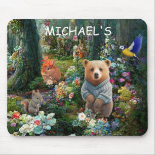 Tapis De Souris Lapin de miel et ours de boo