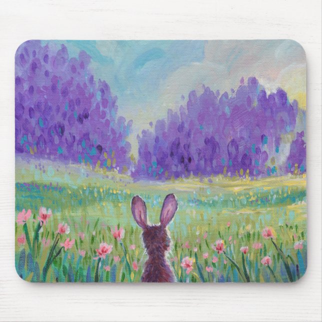 Tapis De Souris Lapin de Pâques (Devant)
