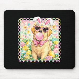 Tapis De Souris Lapin de Pâques Chien Oreilles Drôle Labrador Lapi