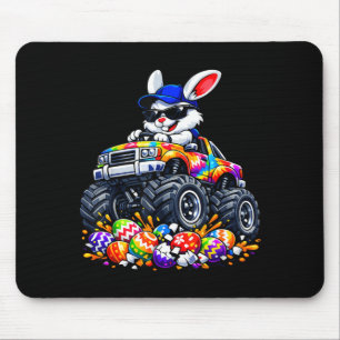 Tapis De Souris Lapin de Pâques cool camion monstre oeufs enfants
