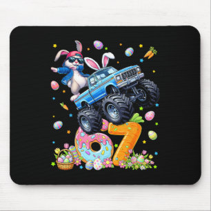 Tapis De Souris Lapin de Pâques Funny Monster Truck Dabbing