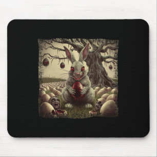 Tapis De Souris Lapin de Pâques Horreur Zombie Œuf de Pâques