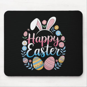 Tapis De Souris Lapin de Pâques Joyeuses T-shirts de Pâques de pri