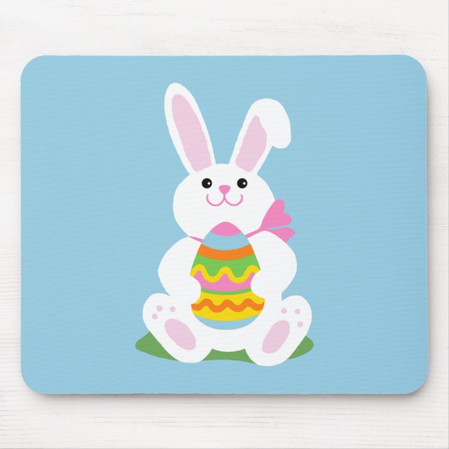 Tapis De Souris Lapin de Pâques ~ Oeuf de Pâques (Devant)