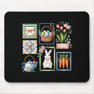 Tapis De Souris Lapin de Pâques œuf heureux pour enfants garçon fi