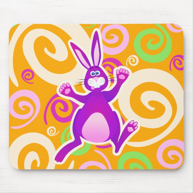 Tapis De Souris Lapin fou, mousepad (Devant)
