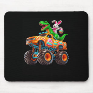 Tapis De Souris Lapin T-rex Pâques Monster Truck Dino Drôle Garçon