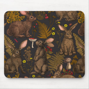 Tapis De Souris Lapins et la flore boisée Souris