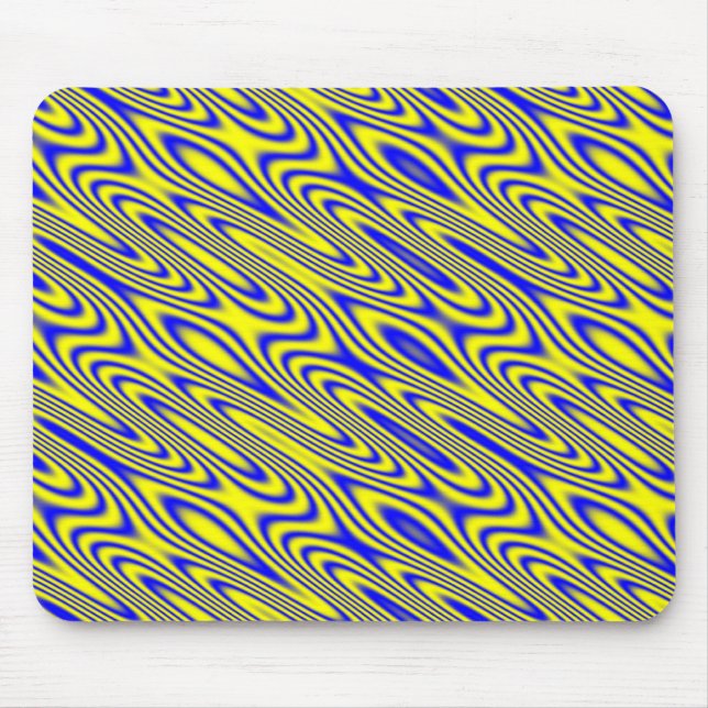 Tapis De Souris Lapis Lazuli Swirlies Abstract Pattern Mousepad (Devant)