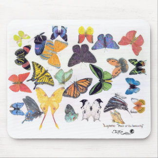 Tapis De Souris "Lapwai, endroit du papillon" Mousepad