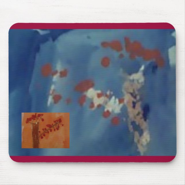 Tapis De Souris l'arbre 2, arbre d'automne d'automne huent par (Devant)