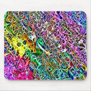 Tapis De Souris L'arc-en-ciel psychédélique étripe l'art de