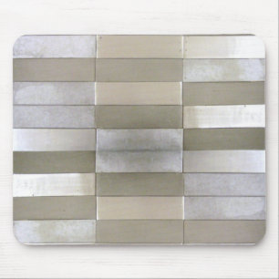 Tapis De Souris L'argent a couvert de tuiles Mousepad