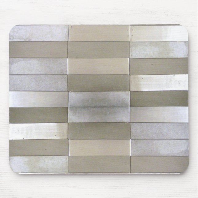 Tapis De Souris L'argent a couvert de tuiles Mousepad (Devant)