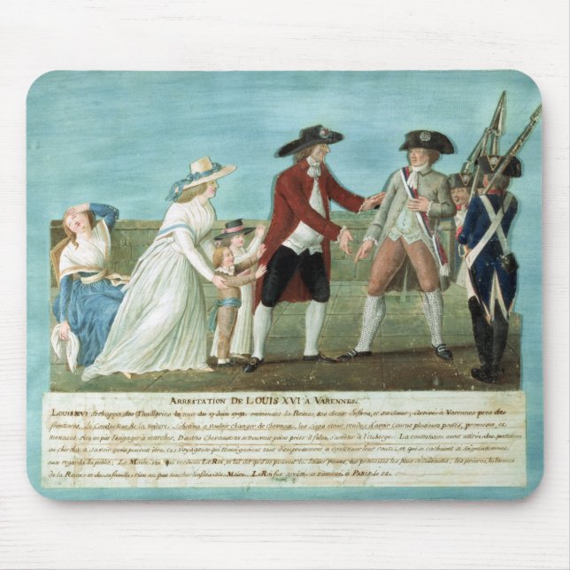 Tapis De Souris L'arrestation de Louis XVI et sa famille (Devant)